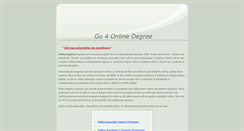 Desktop Screenshot of go4onlinedegree.funnyswf.com